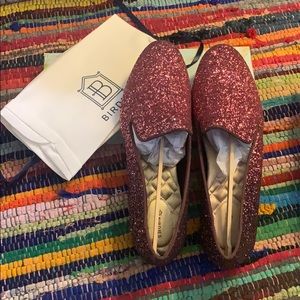 NIB Birdies “The Starling” Rose Sparkle size 12